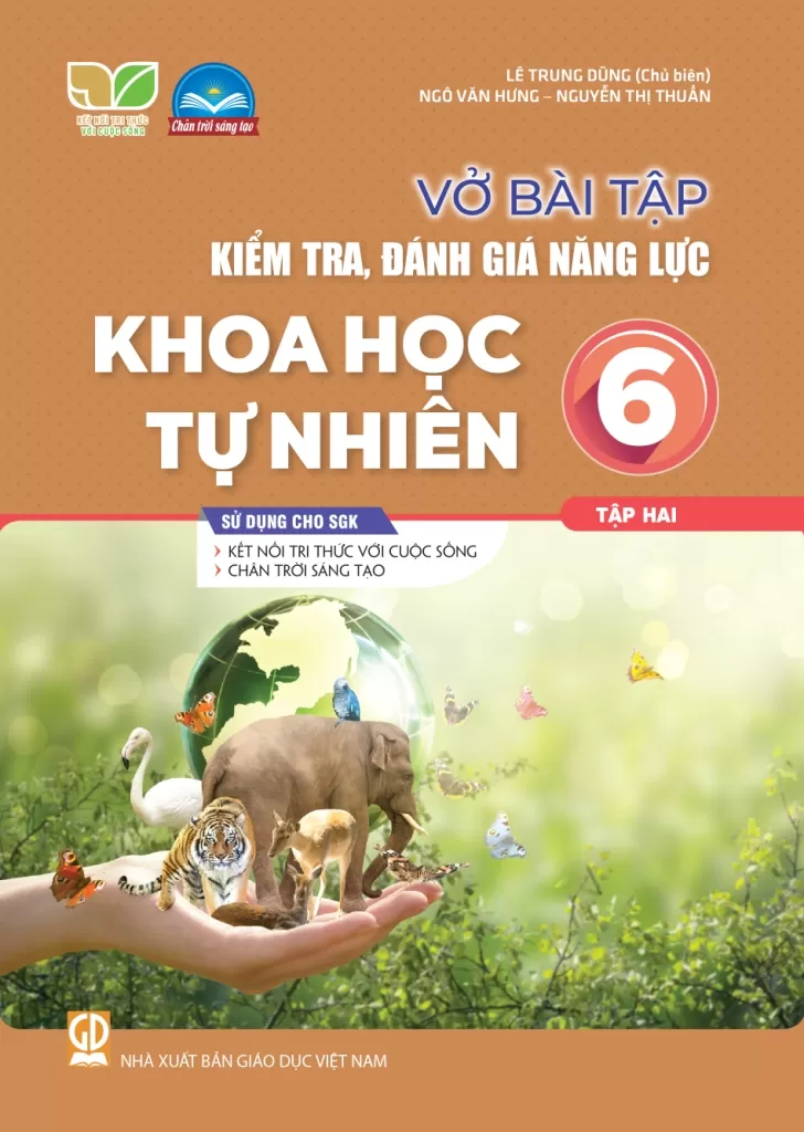VỞ BÀI TẬP KIỂM TRA, ĐÁNH GIÁ NĂNG LỰC KHOA HỌC TỰ NHIÊN LỚP 6 - TẬP 2 (Sử dụng cho SGK Kết nối tri thức, Chân trời sáng tạo)